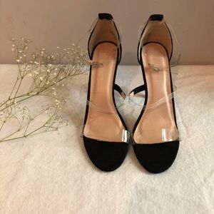 Clear high heels
